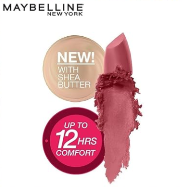 Maybelline New York Matte Lipstick, Intense Colour, Keeps Lips Moisturised, 660 Touch of Spice, Color Sensational Creamy Matte Lipstick, 3.9g